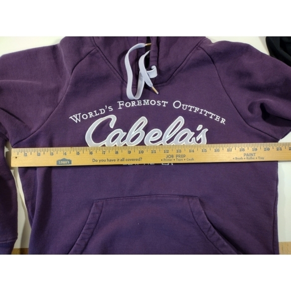 Cabela's purple hooded sweatshirt with kangaroo pocket - Picture 9 of 11